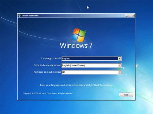 Windows 7 Startup